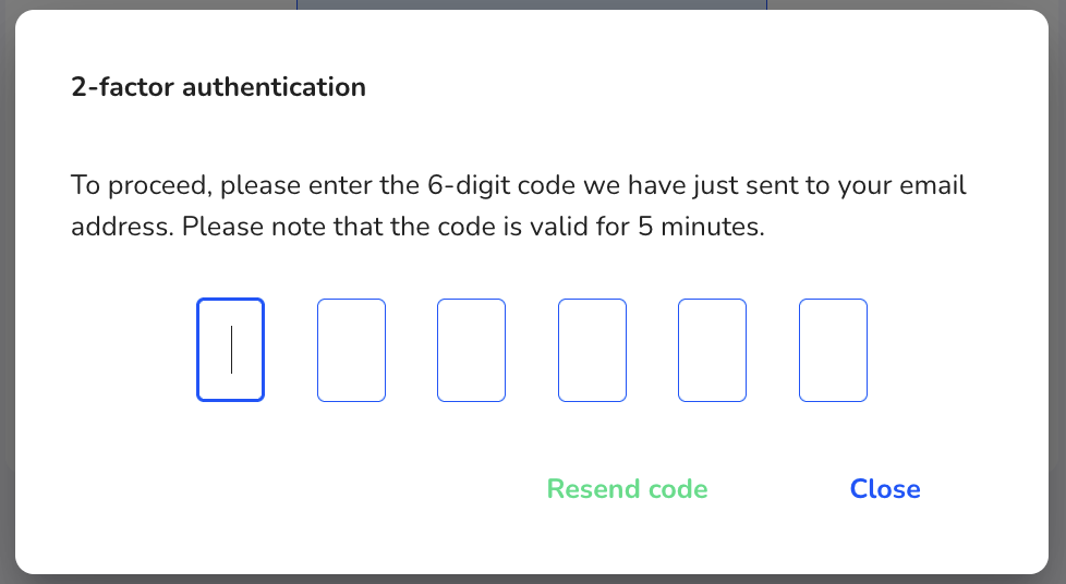 Authentification code