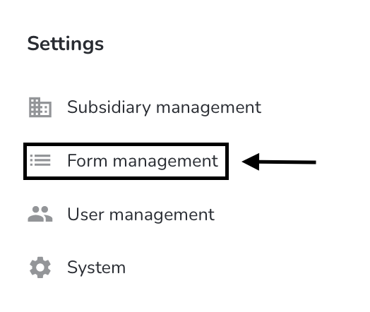 Navigation Form Management