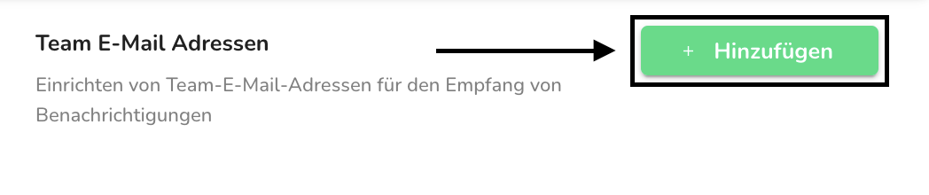 Teamemail hinzufügen