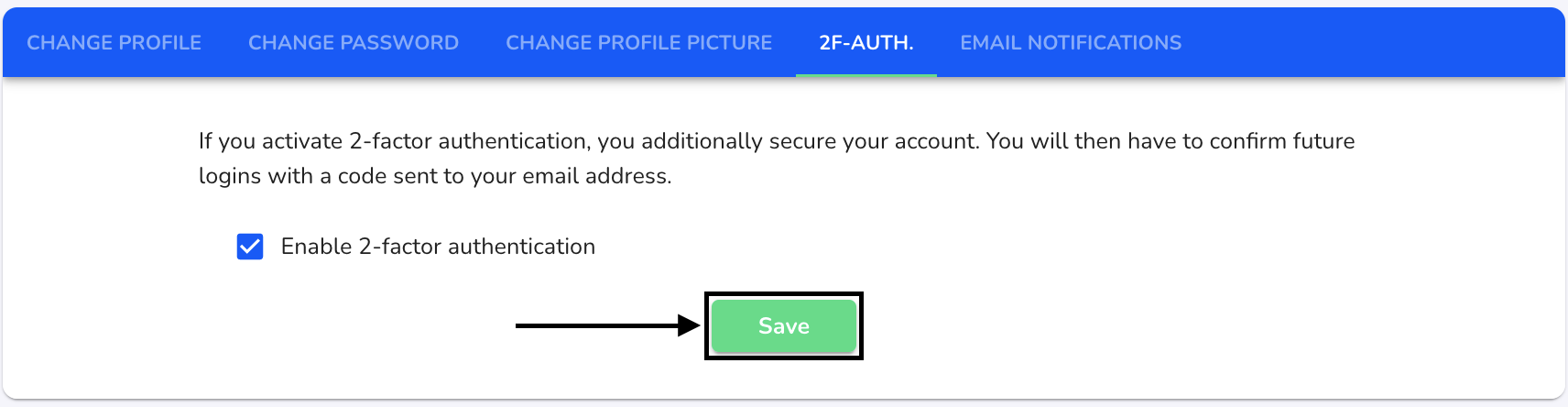 2factorauthentification save