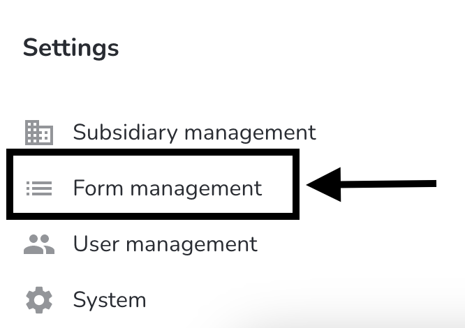 Form management