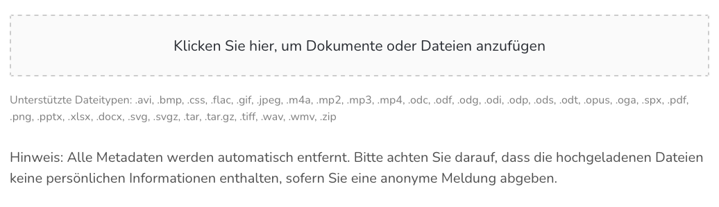 Dateiupload in Formular