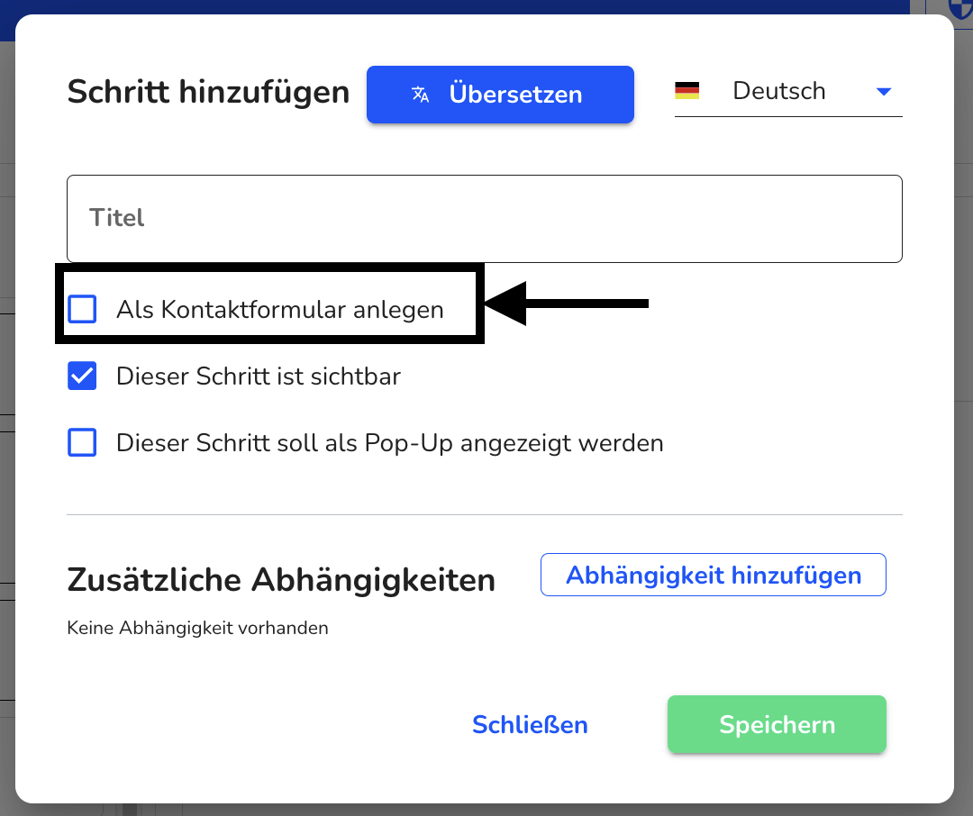 als kontaktformular