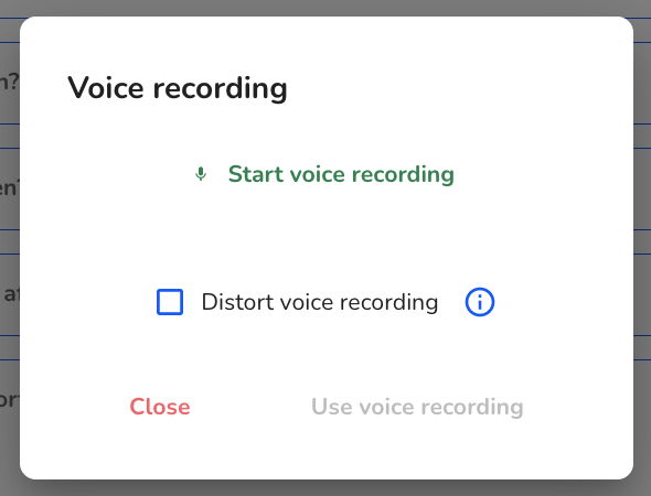 voice rec