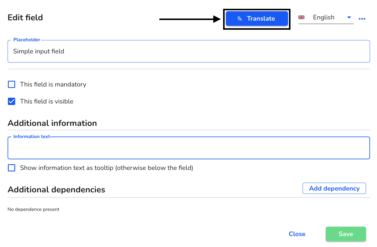 translate field