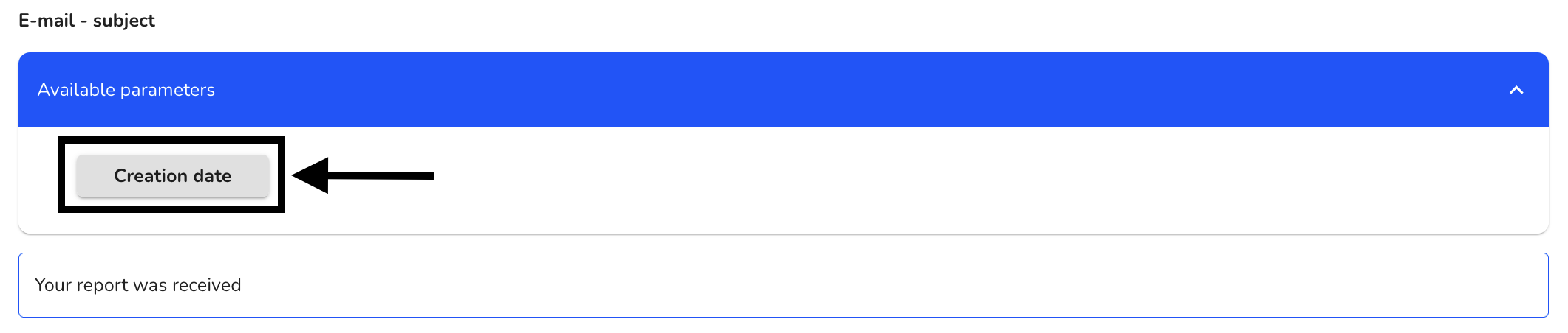 Choose Existing Parameter