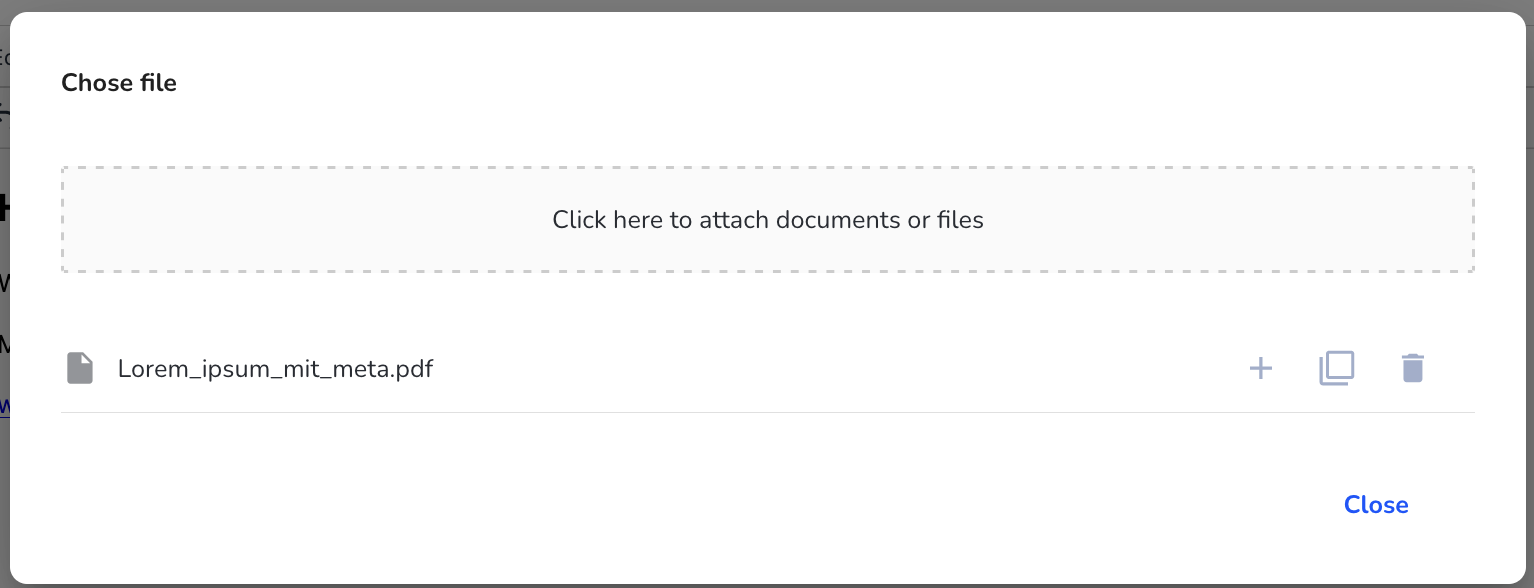 Choose file pdf document