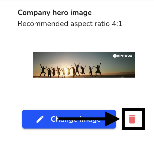 Delete hero image