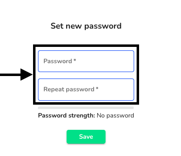 Enter new password