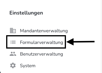 Formularverwaltung