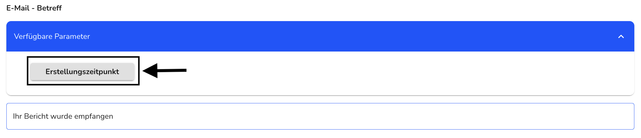 GeänderterParameterBetreff