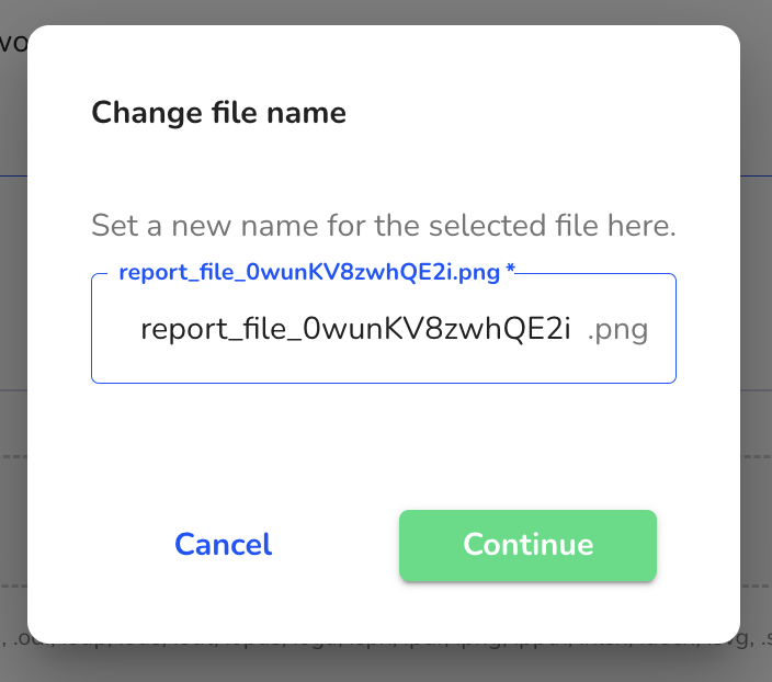 Give the existing file a new name