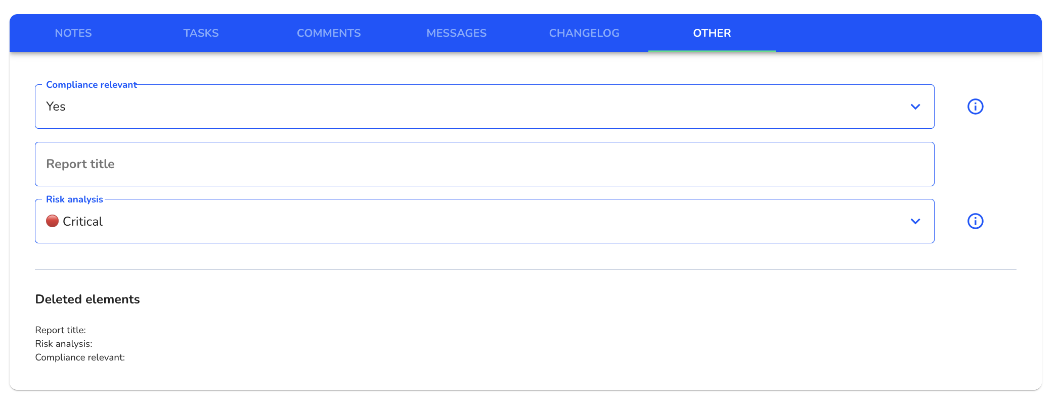 Internal fields