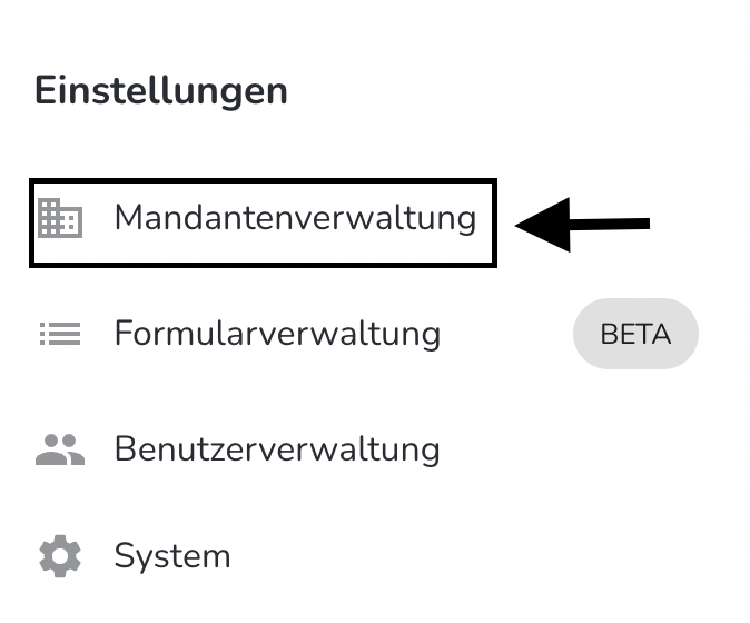 Mandantenverwaltung