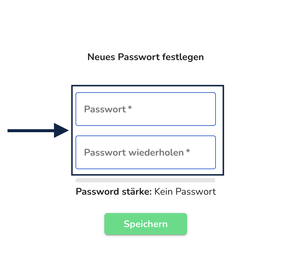 Neues Passwort festlegen