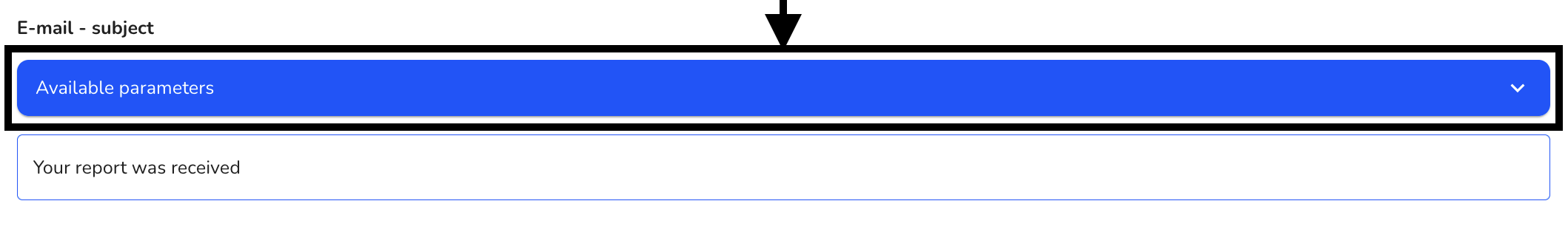 Open Existing Parameter