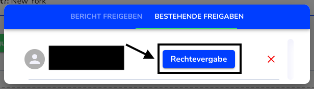 Rechtevergabe bei bestehenden Freigaben