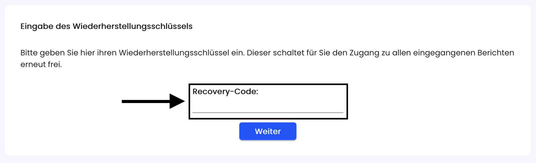 Recovery-Code