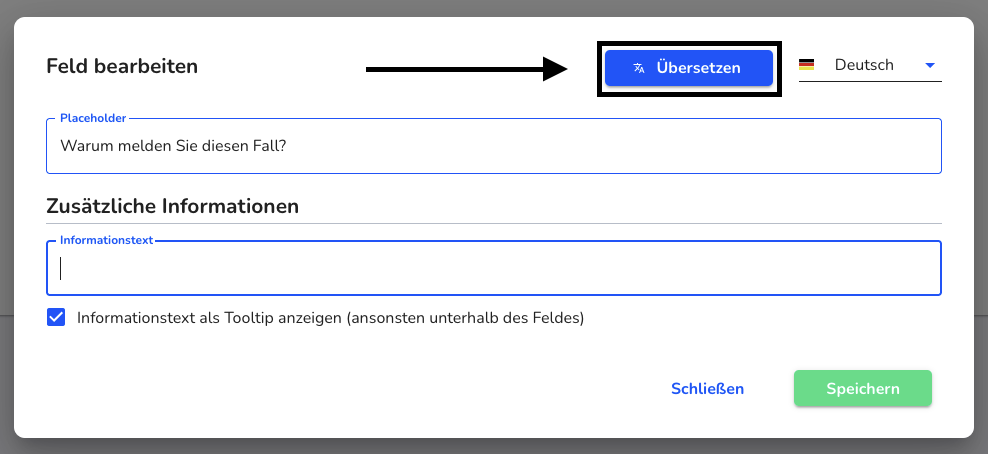 globale felder übersetzen