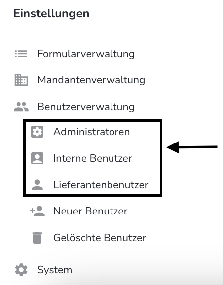 Benutzerverwaltung