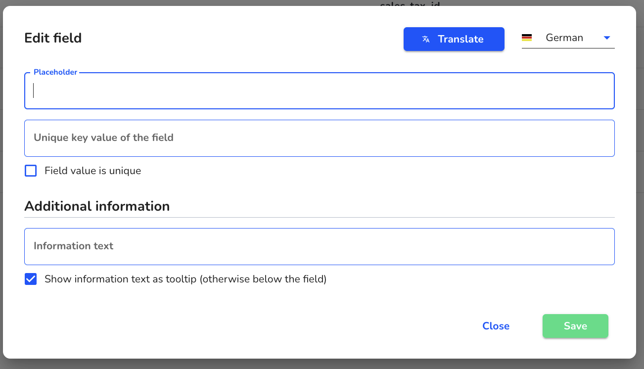 simple input field gl