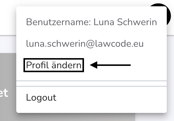 Profil ändern Benutzerprofil