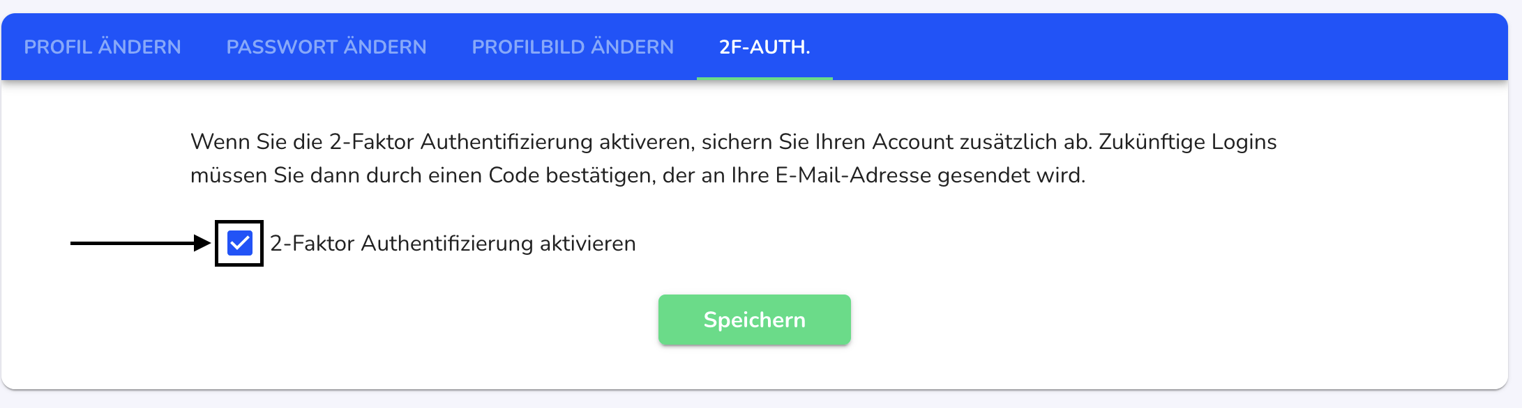 Checkbox 2f auth