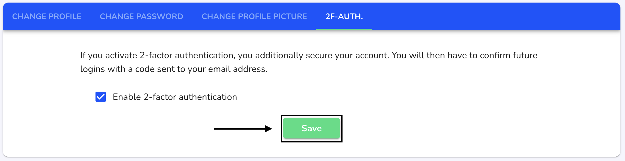 save 2f auth