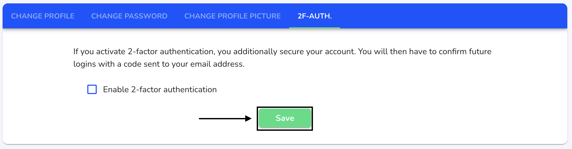 save no 2f auth