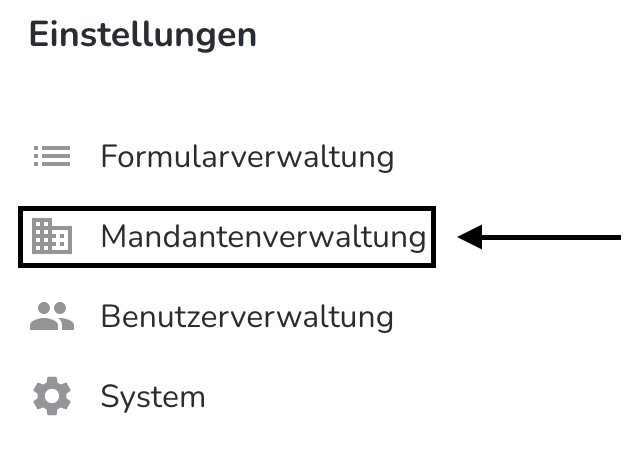 Mandantenverwaltung