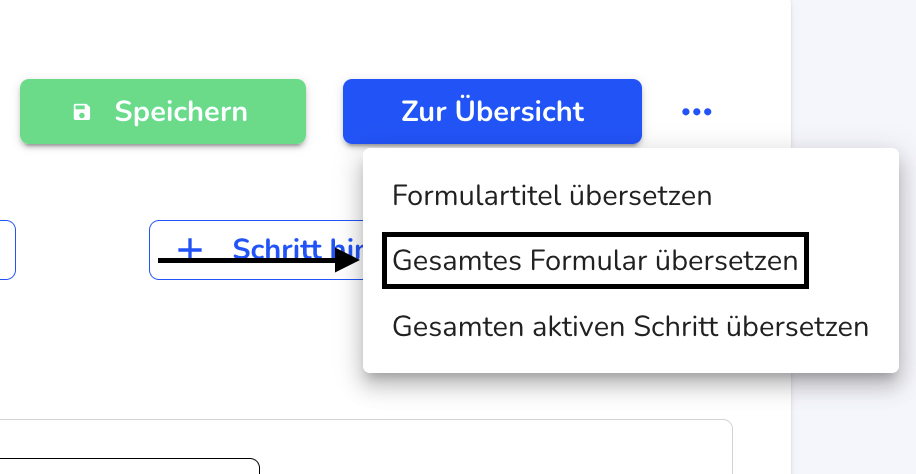 gesamtes Formular überstzen