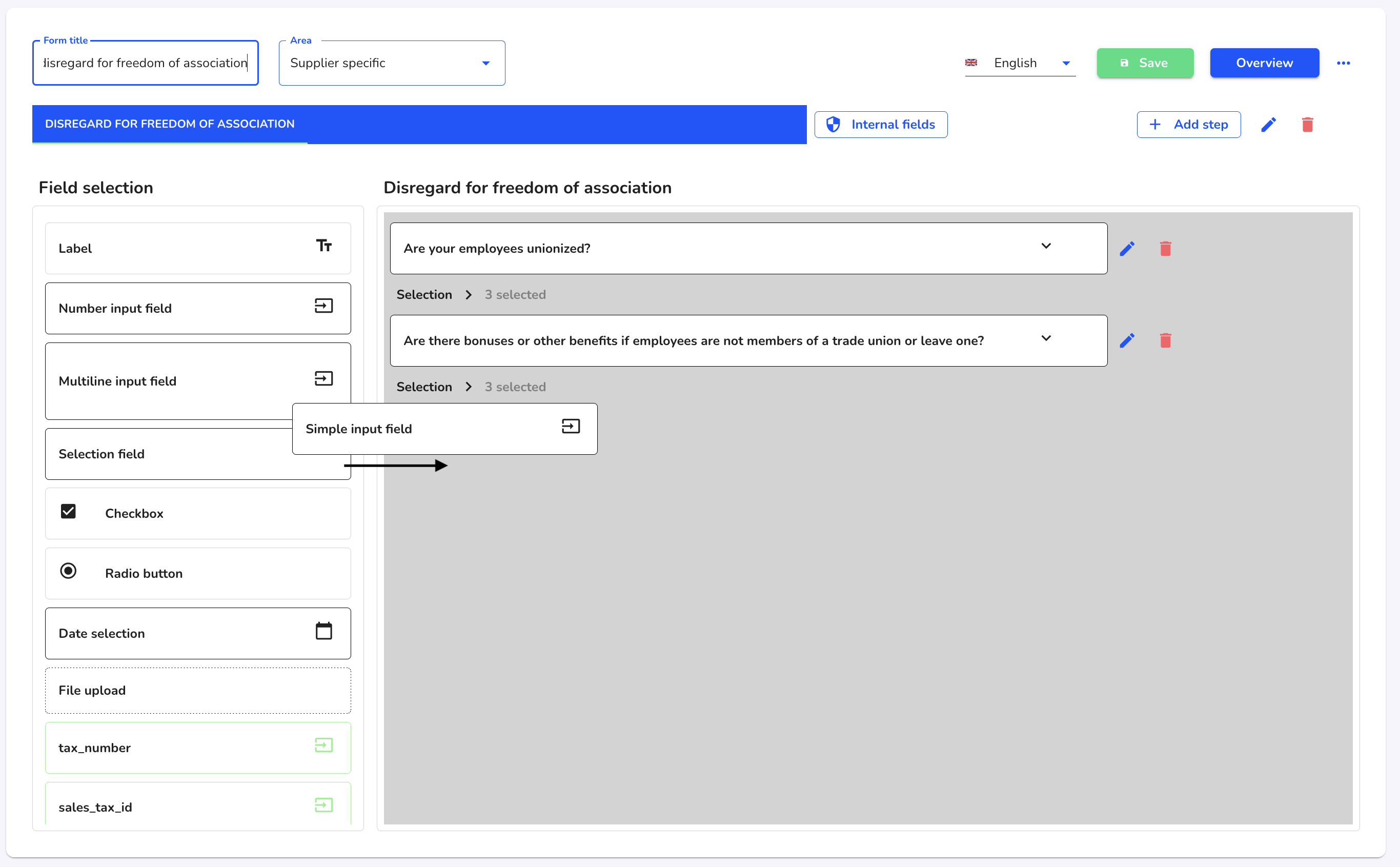 add simple input field