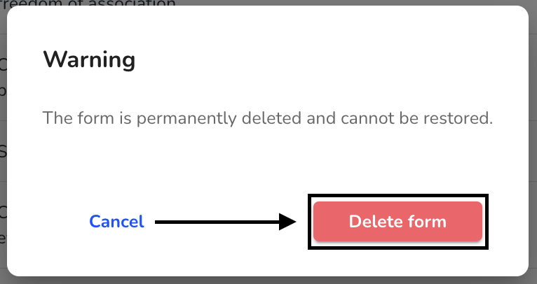 final delete form