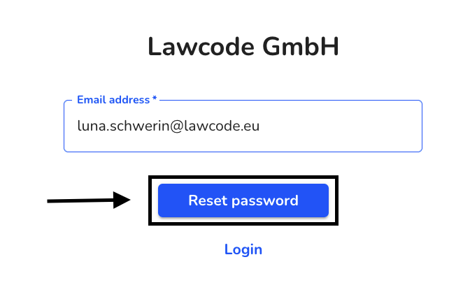 Reset password