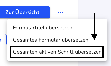 Gesamten aktiven Schritt übersetzen