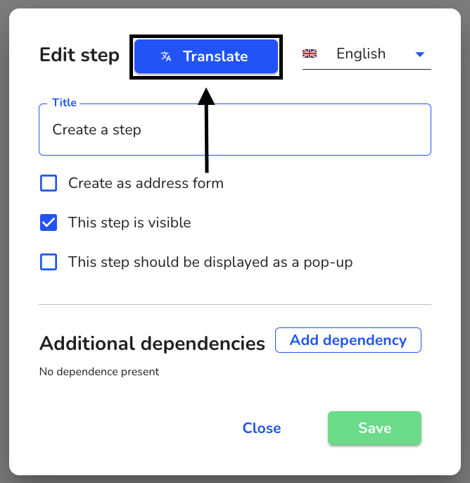 translate step