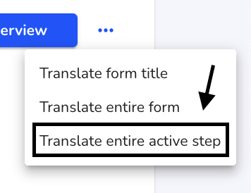 translate active step