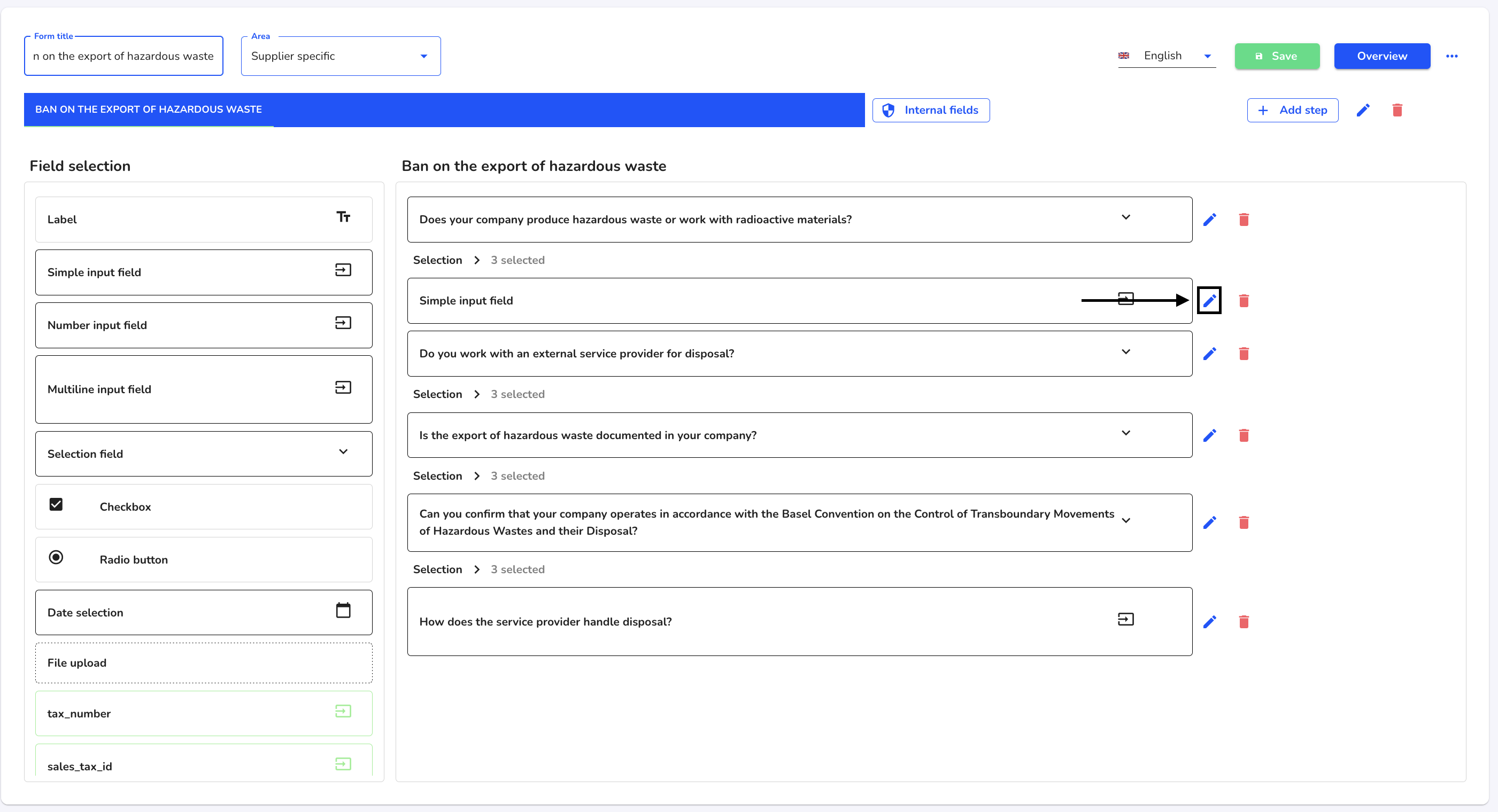 edit simple input field