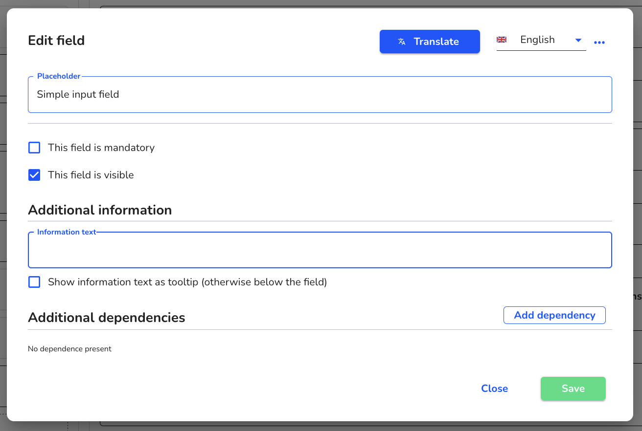 simple input field