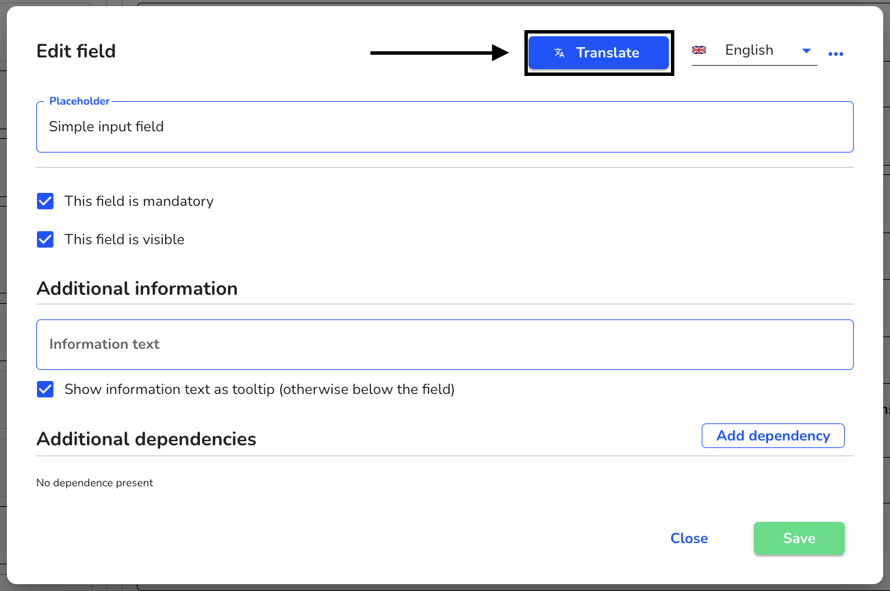 translate field