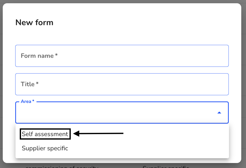 self assessment