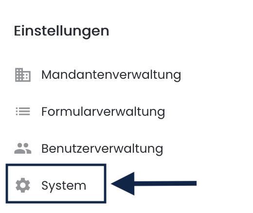 Systemeinstellungen