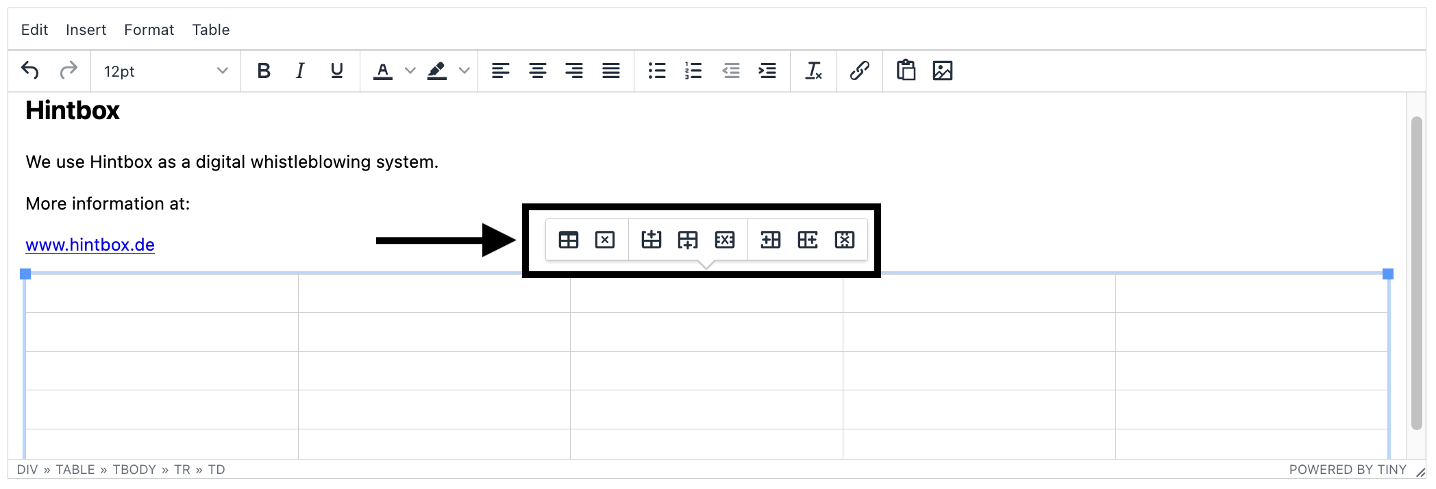 Table Properties Changes