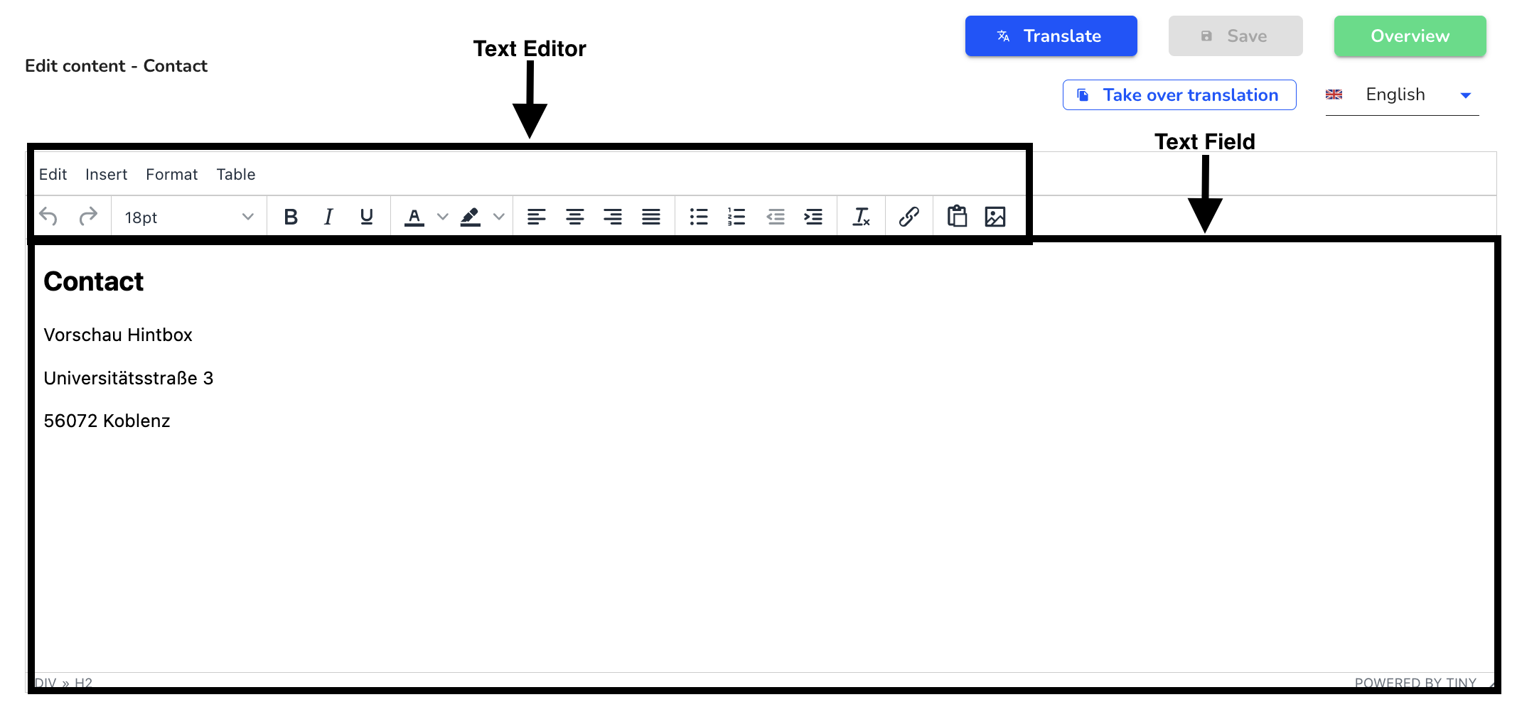 Textfield