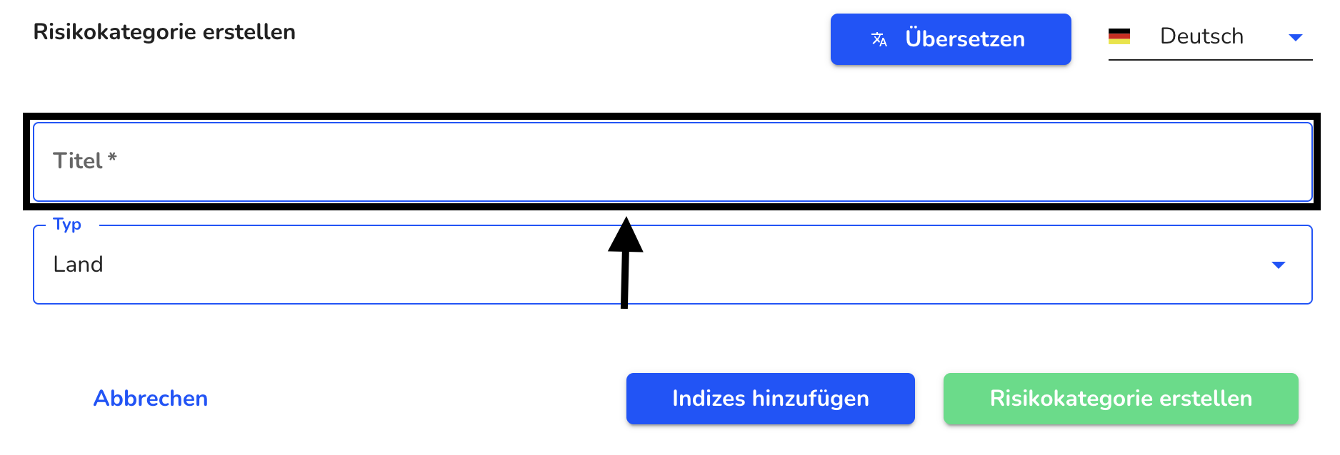 Titel eingeben