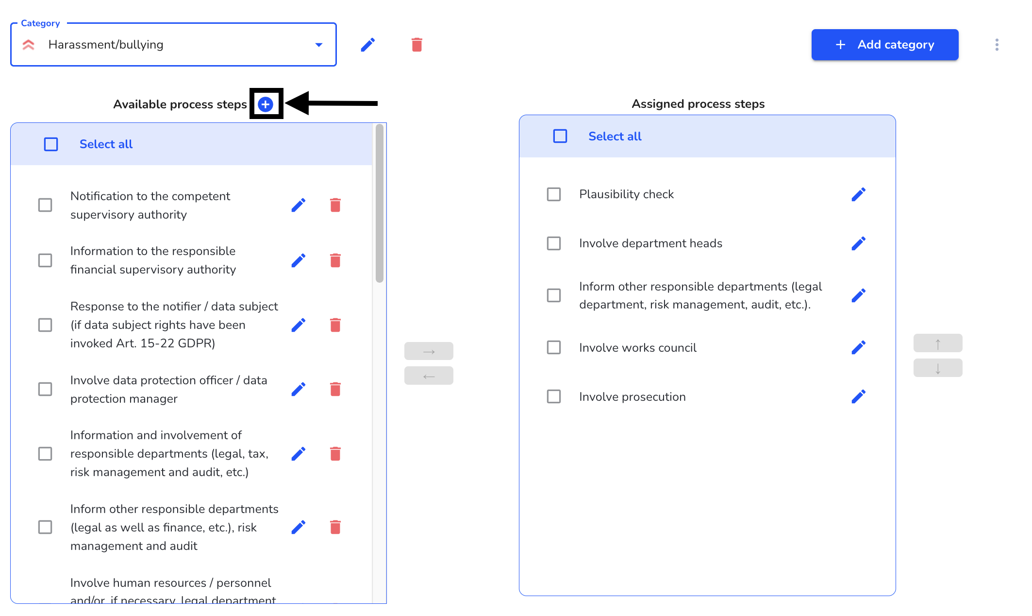 add a new process step