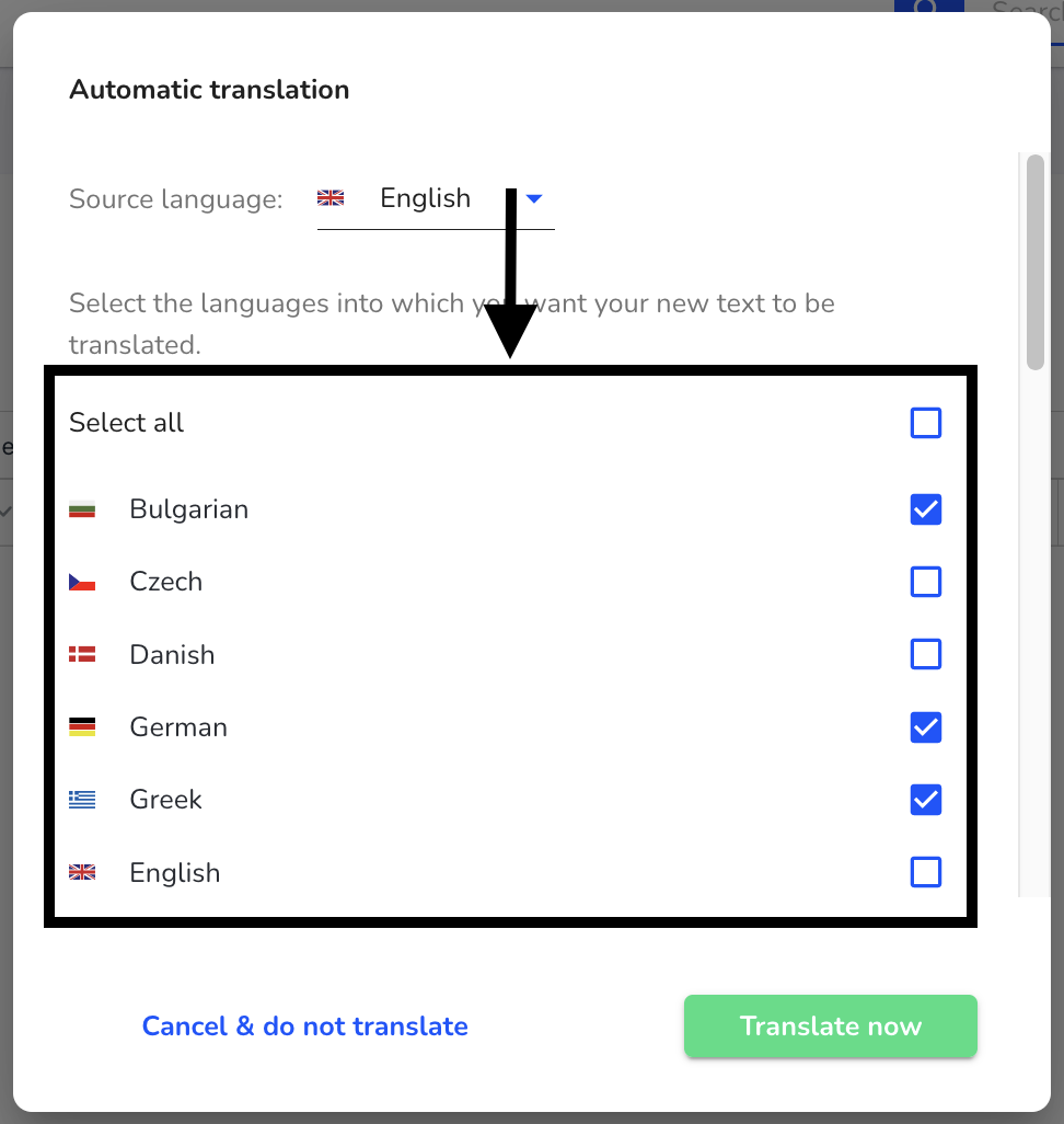 automatic translation